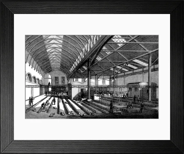 Framed Print : Butter Market at Cork, Ireland, 1859