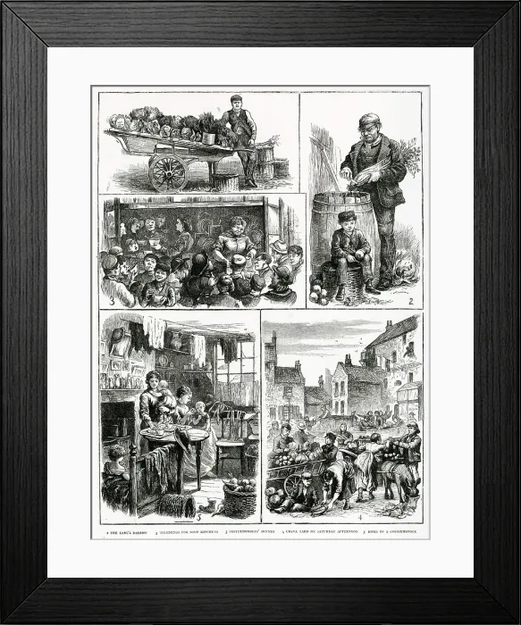 Framed Print : Views of Golden Lane, London 1872 Framed Print : Views of Golden Lane, London 1872