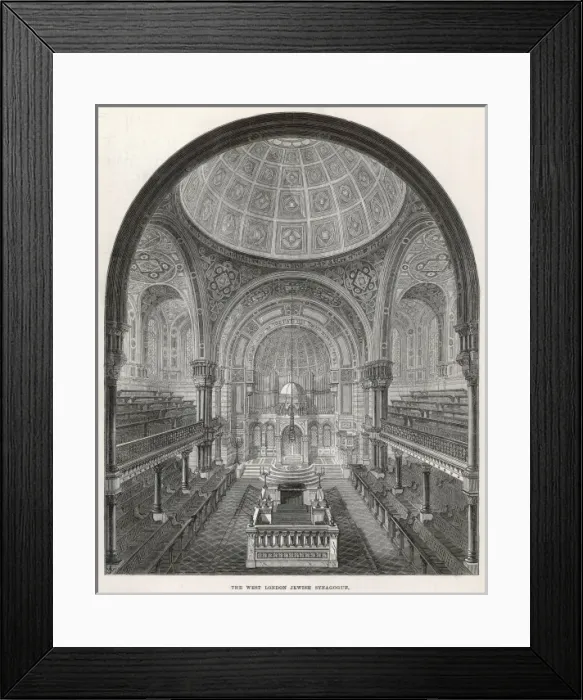 Framed Print : The West London Jewish Synagogue, 1872 Framed Print : The West London Jewish Synagogue, 1872