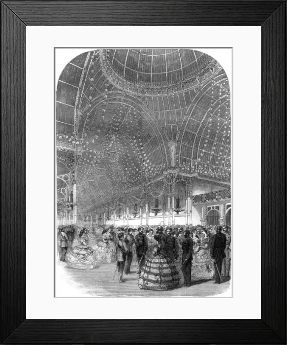 Framed Print : The Volunteers Ball at the Floral Hall, Covent Garden, Lond Framed Print : The Volunteers Ball at the Floral Hall, Covent Garden, Lond