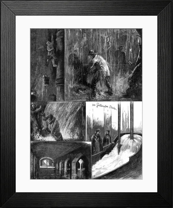 Framed Print : Scenes at the Kent Waterworks, 1876 Framed Print : Scenes at the Kent Waterworks, 1876