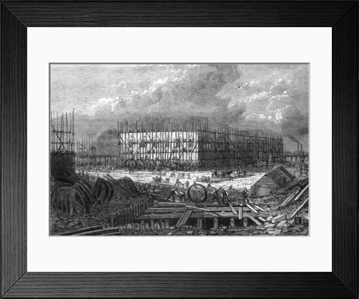 Framed Print : Abbey Mills Pumping Station, London, 1867 Framed Print : Abbey Mills Pumping Station, London, 1867