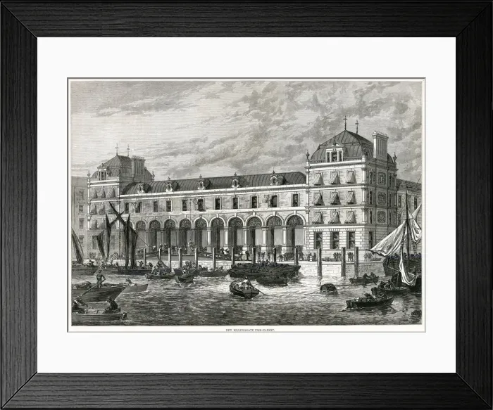 Framed Print : Billingsgate Fish Market, London 1876 Framed Print : Billingsgate Fish Market, London 1876