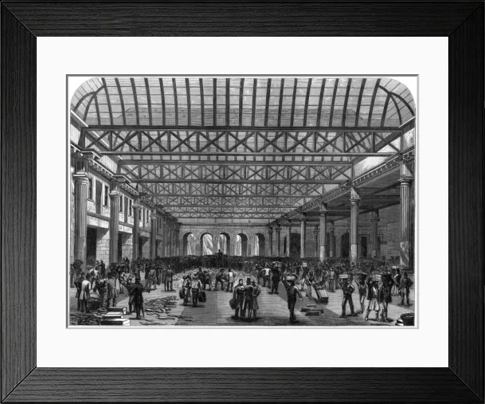 Framed Print : Billingsgate Fish Market, London, 1876 Framed Print : Billingsgate Fish Market, London, 1876