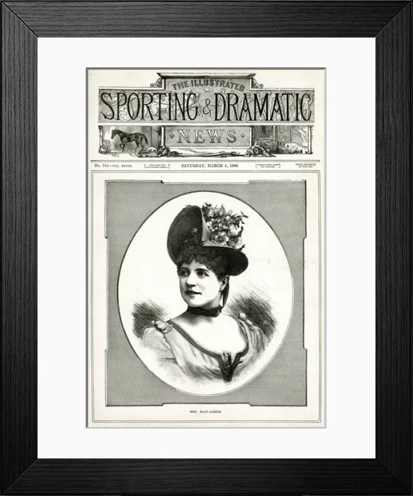 Framed Print : Portrait of debutante, Mme Mary-Albert Framed Print : Portrait of debutante, Mme Mary-Albert