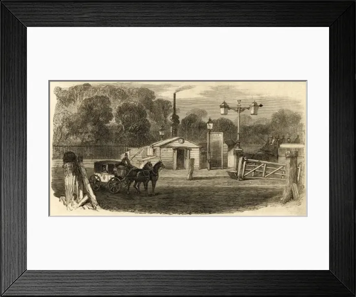 Framed Print : Kensington Toll Gate, London, c. 1864