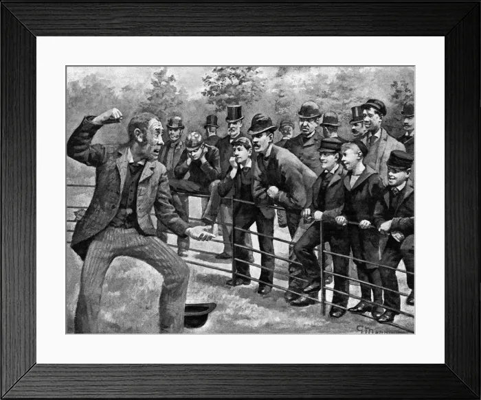 Framed Print : Speakers Corner, Hyde Park, London, 1892 Framed Print : Speakers Corner, Hyde Park, London, 1892