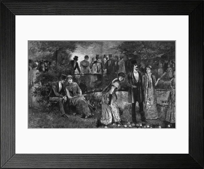 Framed Print : An Evening Fete in Regents Park, London, 1887 Framed Print : An Evening Fete in Regents Park, London, 1887