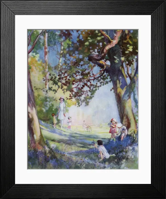 Framed Print : Spring Flowers in Kew Gardens, 1926