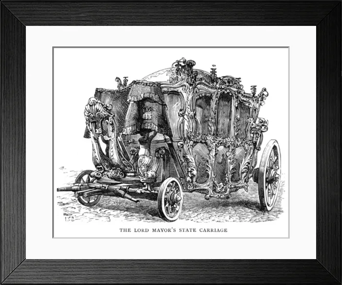 Framed Print : Lord Mayor of Londons State Carriage, 1884 Framed Print : Lord Mayor of Londons State Carriage, 1884