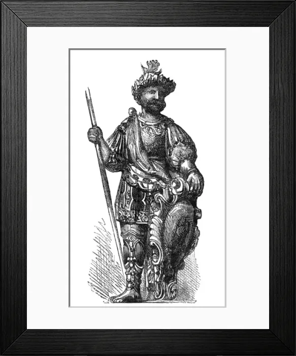 Framed Print : Statue of Magog at the Guildhall, London, 1884 Framed Print : Statue of Magog at the Guildhall, London, 1884