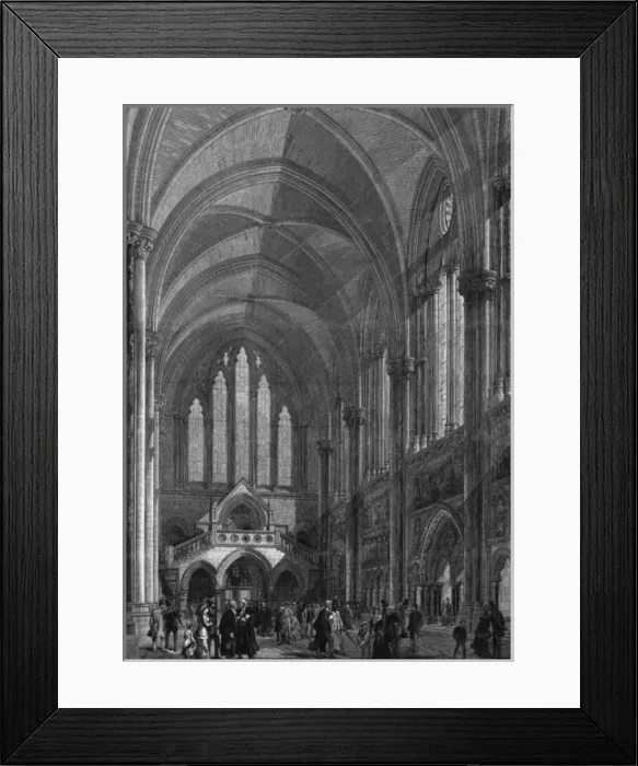 Framed Print : Central Hall of the Royal Courts of Justice, London, 1882 Framed Print : Central Hall of the Royal Courts of Justice, London, 1882