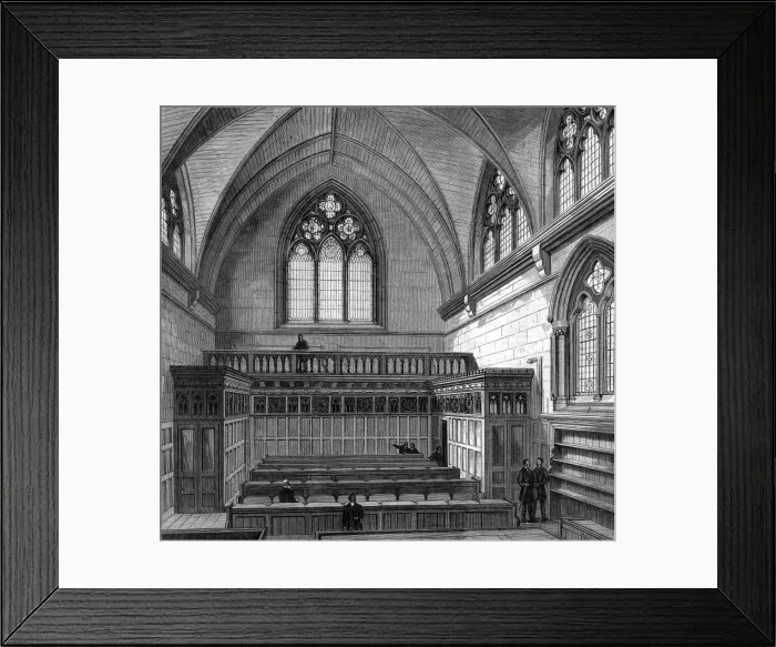 Framed Print : Queens Bench, Court IX, Royal Courts of Justice, London, 18 Framed Print : Queens Bench, Court IX, Royal Courts of Justice, London, 18