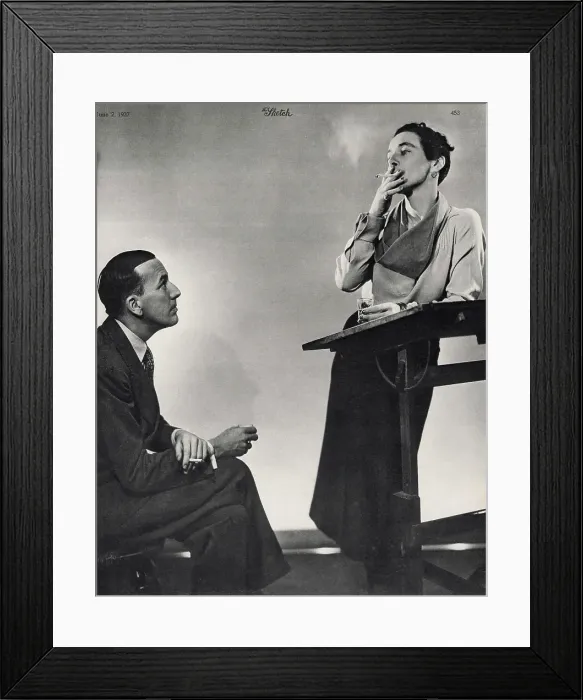 Framed Print : Noel Coward and Gladys Calthrop, 1937 Framed Print : Noel Coward and Gladys Calthrop, 1937