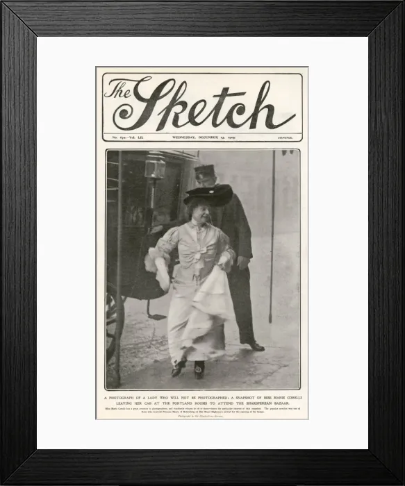 Framed Print : Marie Corelli (1855-1924) Framed Print : Marie Corelli (1855-1924)