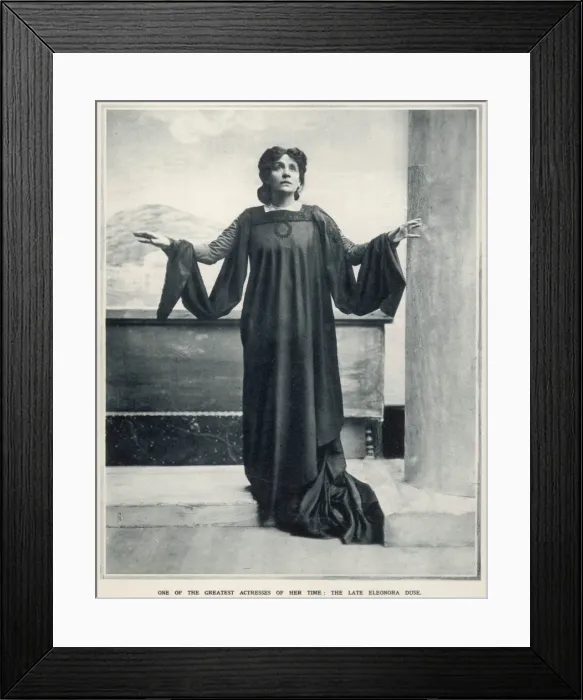 Framed Print : Eleonora Duse (1858-1924)