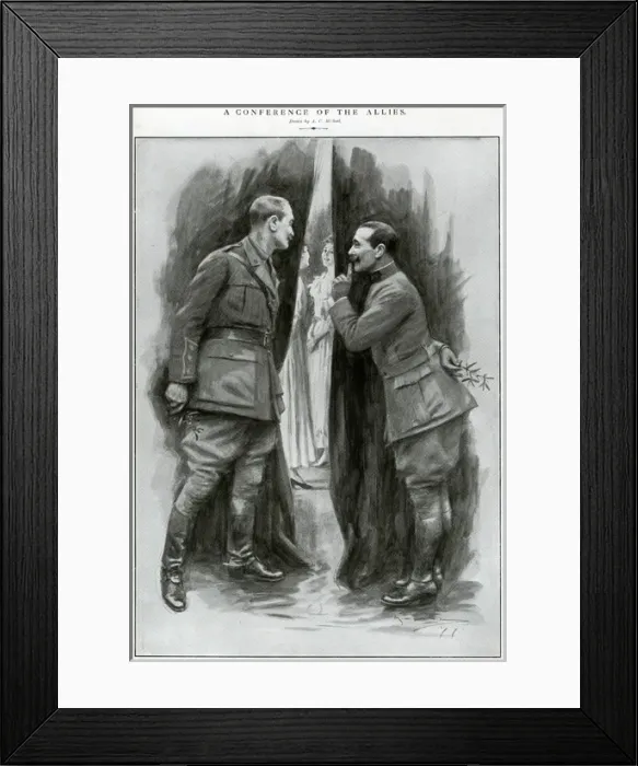 Framed Print : A Conference of the Allies 1917
