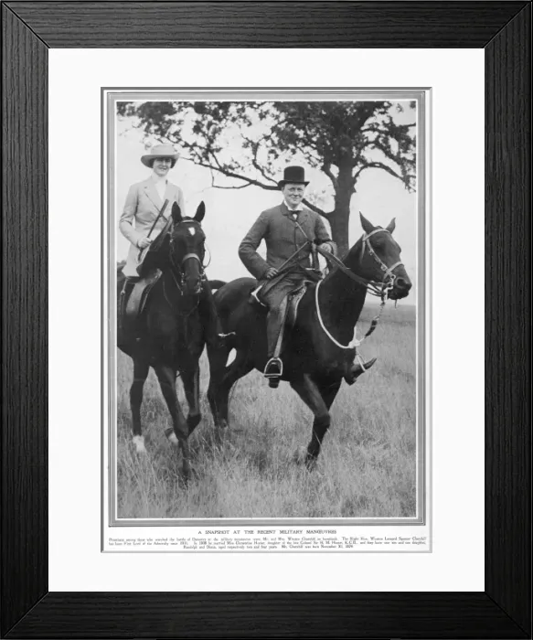 Framed Print : Mr and Mrs Winston Churchill