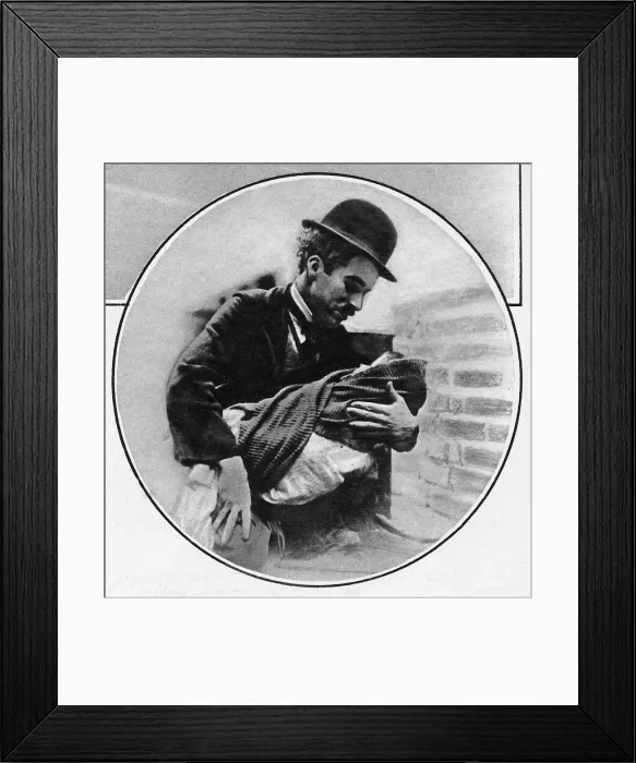 Framed Print : A Portrait of Charlie Chaplin Framed Print : A Portrait of Charlie Chaplin