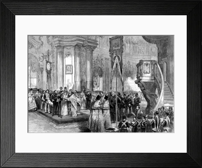 Framed Print : The wedding of Prince Alfred, Duke of Edinburgh and the Gran