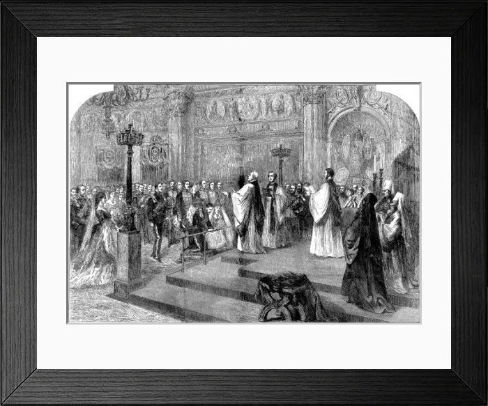 Framed Print : The wedding of Prince Alfred, Duke of Edinburgh and the Gran