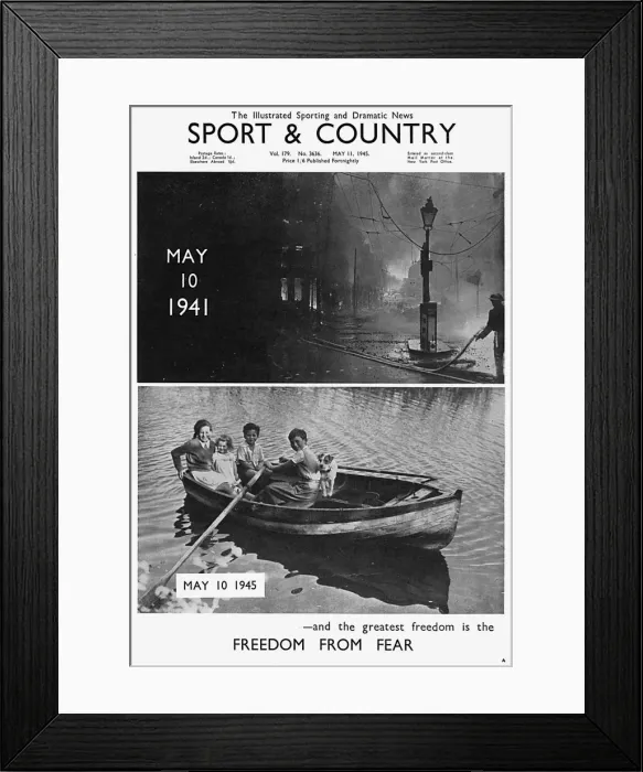 Framed Print : Sporting and Dramatic News VE Day Framed Print : Sporting and Dramatic News VE Day