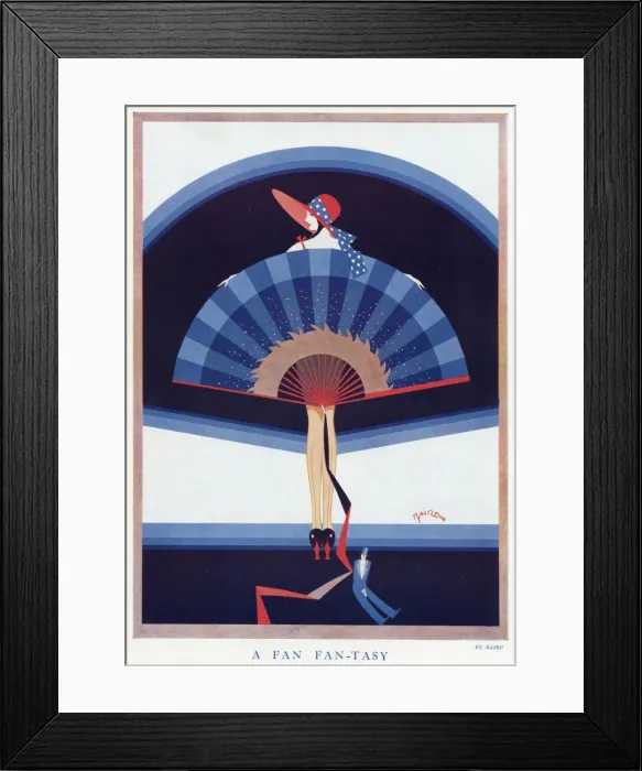 Framed Print : A Fan Fan-tasy. by Baird Framed Print : A Fan Fan-tasy. by Baird
