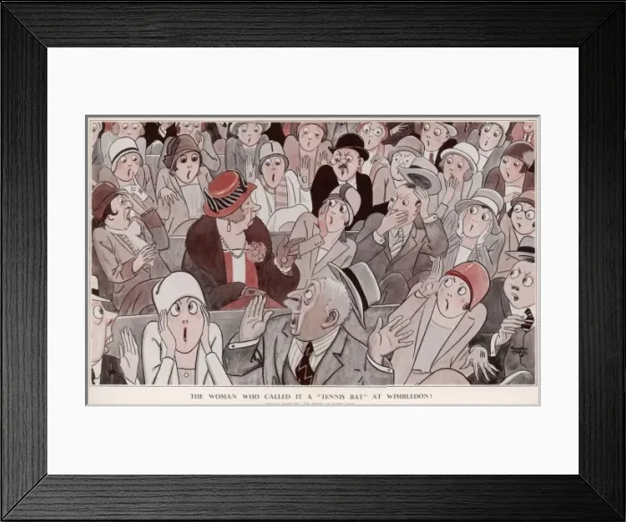 Framed Print : The Woman Who Called It A Tennis Bat At Wimbledon! By Alfr Framed Print : The Woman Who Called It A Tennis Bat At Wimbledon! By Alfr