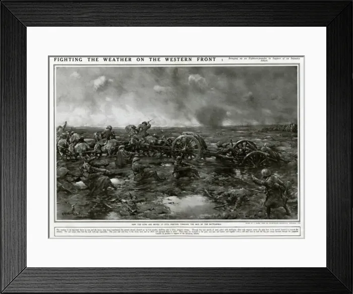 Framed Print : Fighting the weather on the Western Front 1916 Framed Print : Fighting the weather on the Western Front 1916
