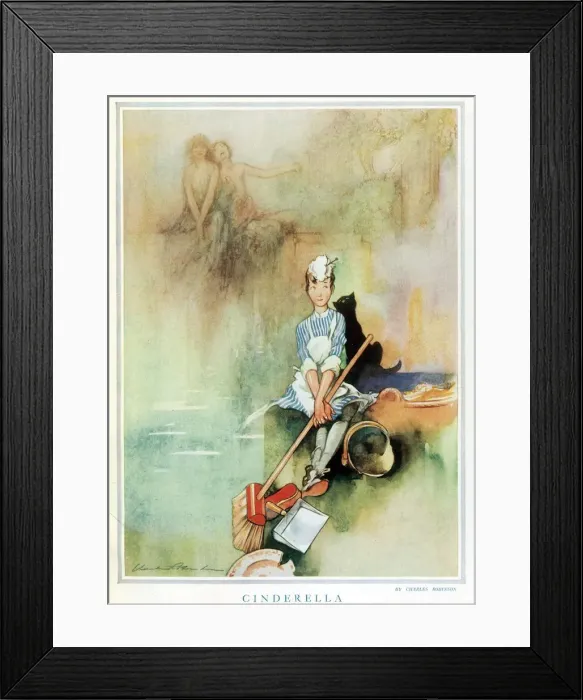 Framed Print : Cinderella. By Charles Robinson
