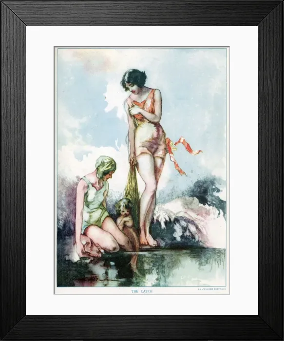 Framed Print : The Catch by Charles Robinson Framed Print : The Catch by Charles Robinson