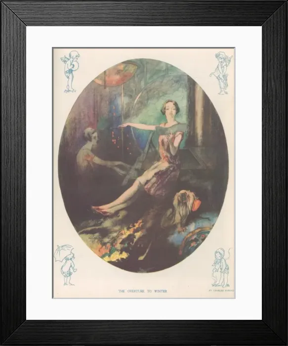 Framed Print : The Overture To Winter by Charles Robinson