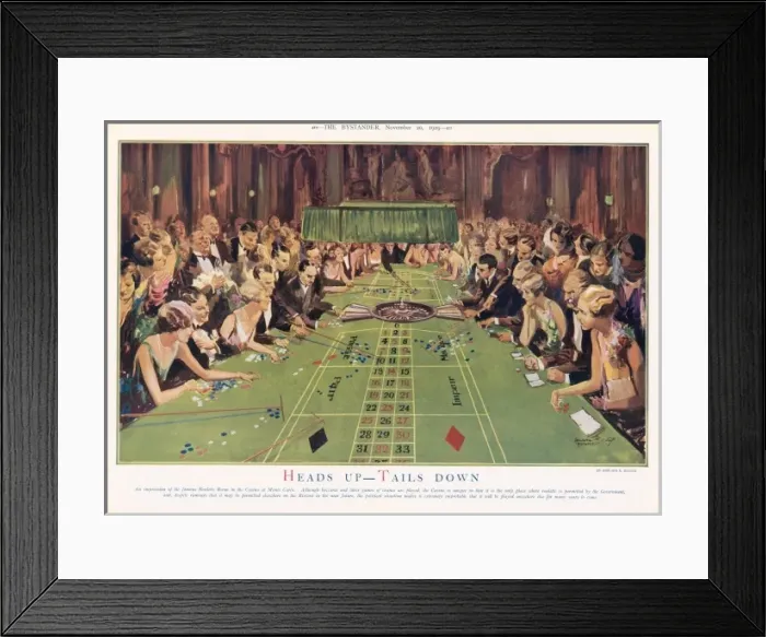 Framed Print : Heads Up- Tails Down by Howard K. Elcock