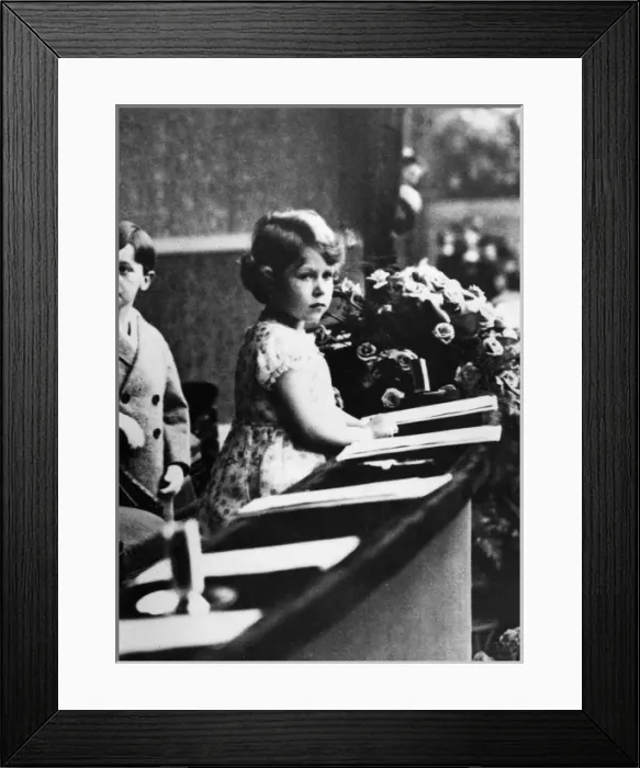 Framed Print : Princess Elizabeth of York in front row Framed Print : Princess Elizabeth of York in front row