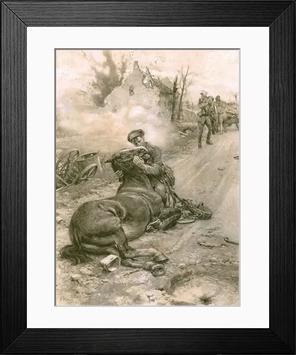 Framed Print : Good-bye, Old Man. By Fortunio Matania. 1922 Framed Print : Good-bye, Old Man. By Fortunio Matania. 1922