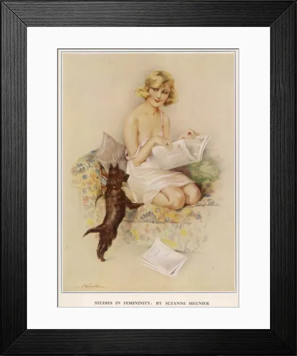 Framed Print : Studies In Femininity