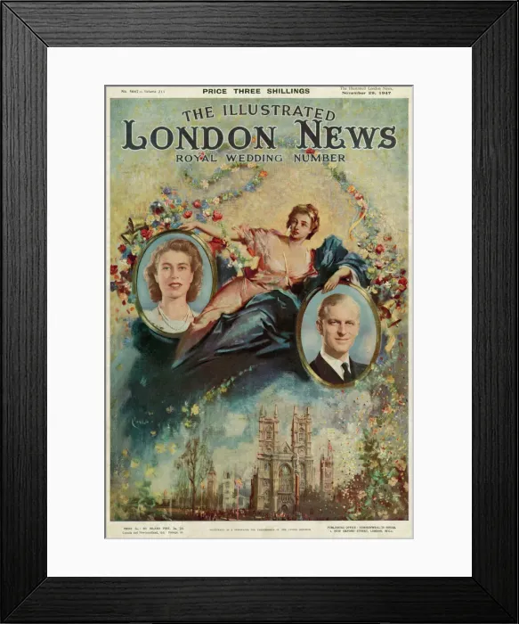 Framed Print : ILN Royal Wedding Number November 1947 by Terence Cuneo Framed Print : ILN Royal Wedding Number November 1947 by Terence Cuneo