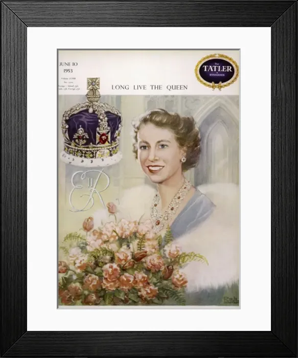 Framed Print : Tatler front cover: Coronation number 1953 Framed Print : Tatler front cover: Coronation number 1953