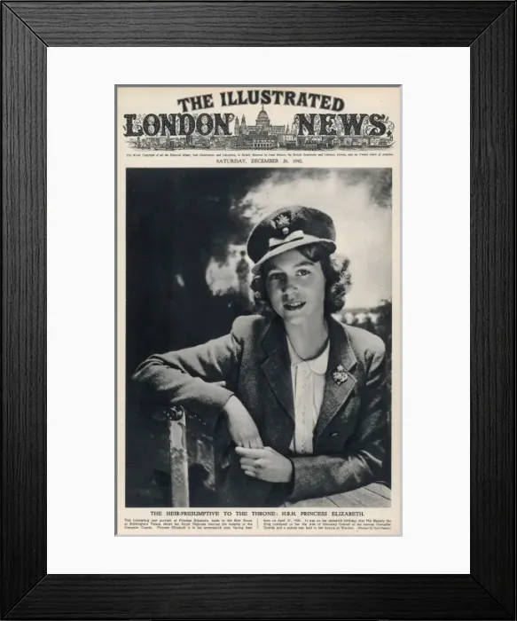 Framed Print : Princess Elizabeth in 1942 Framed Print : Princess Elizabeth in 1942