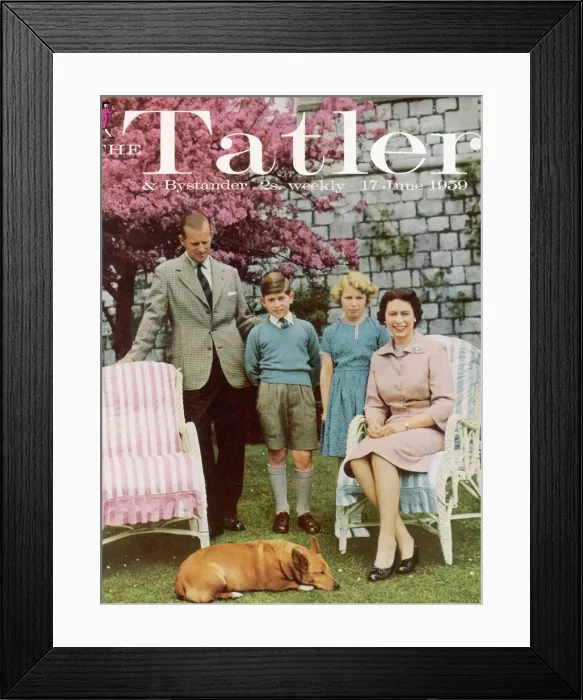 Framed Print : Tatler cover: Queen Elizabeth II and her family Framed Print : Tatler cover: Queen Elizabeth II and her family