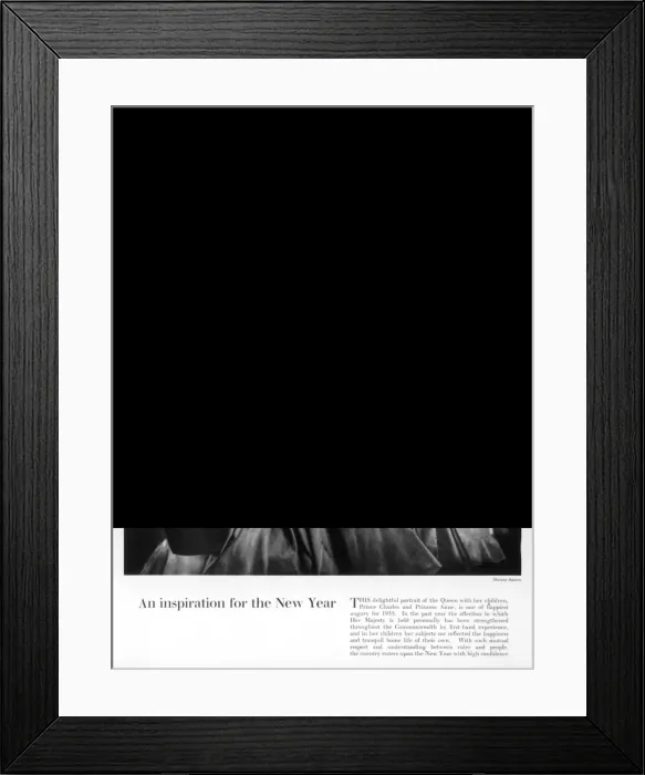 Framed Print : Tatler front cover: Queen Elizabeth II and her children Framed Print : Tatler front cover: Queen Elizabeth II and her children