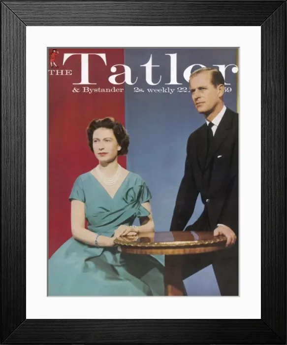 Framed Print : Tatler front cover: Queen Elizabeth II and Prince Philip Framed Print : Tatler front cover: Queen Elizabeth II and Prince Philip