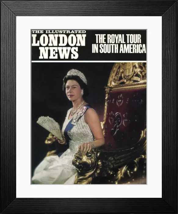 Framed Print : ILN front cover: Queen Elizabeth II Framed Print : ILN front cover: Queen Elizabeth II