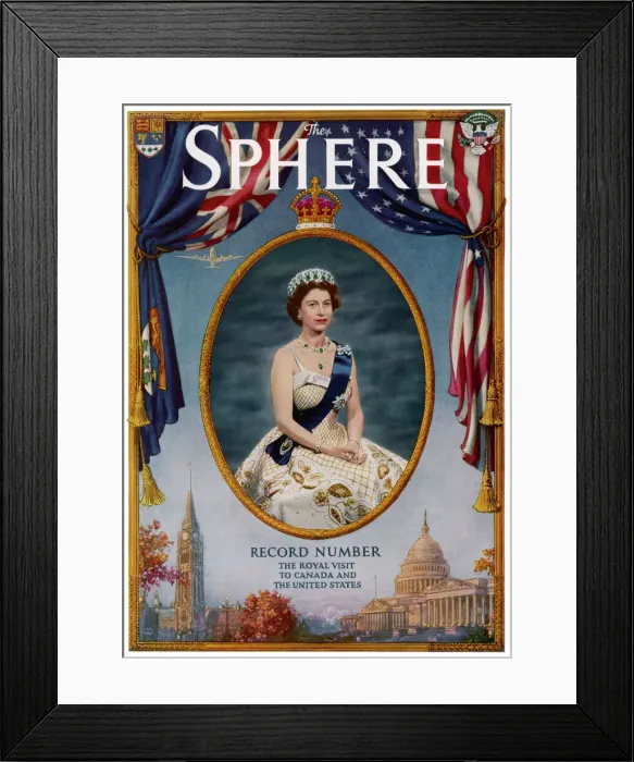 Framed Print : The Sphere cover, October 1957 Framed Print : The Sphere cover, October 1957