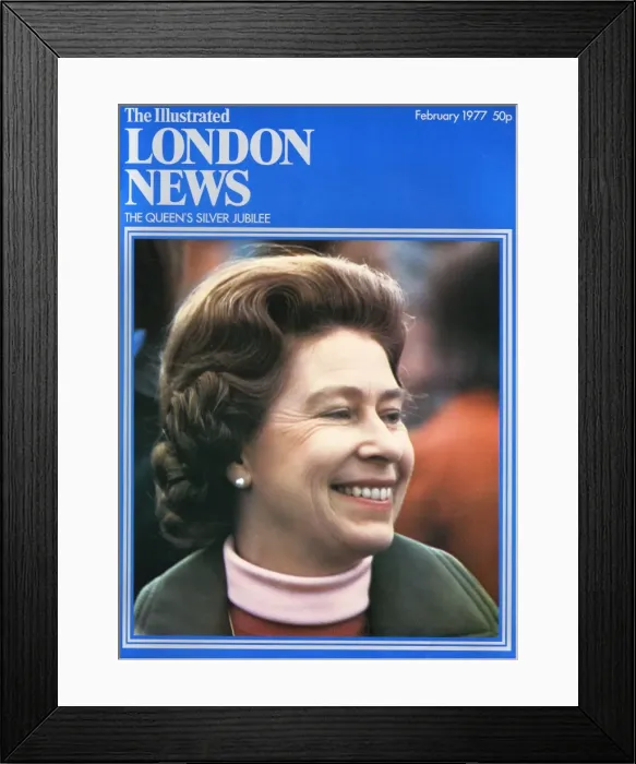 Framed Print : ILN front cover of the Queen in 1977 Framed Print : ILN front cover of the Queen in 1977