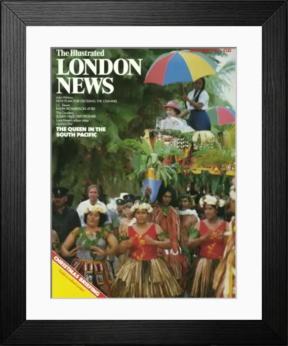 Framed Print : ILN front cover of the Queen in South Pacific Framed Print : ILN front cover of the Queen in South Pacific