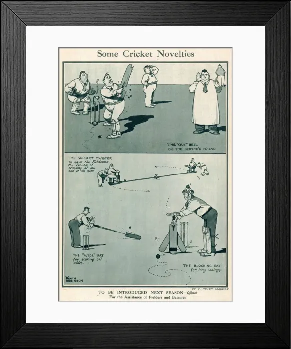Framed Print : Some Cricket Novelties Framed Print : Some Cricket Novelties
