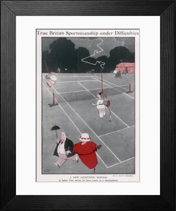 Framed Print : True British Sportmanship under Difficulties