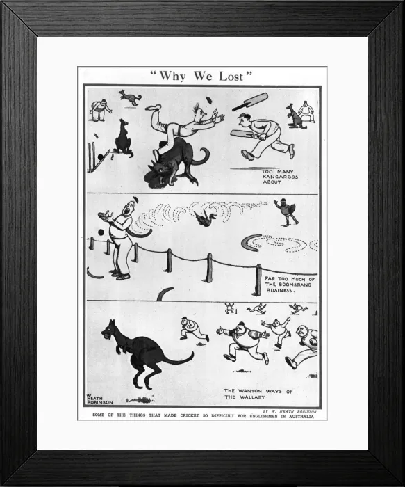 Framed Print : Why We Lost by William Heath Robinson Framed Print : Why We Lost by William Heath Robinson