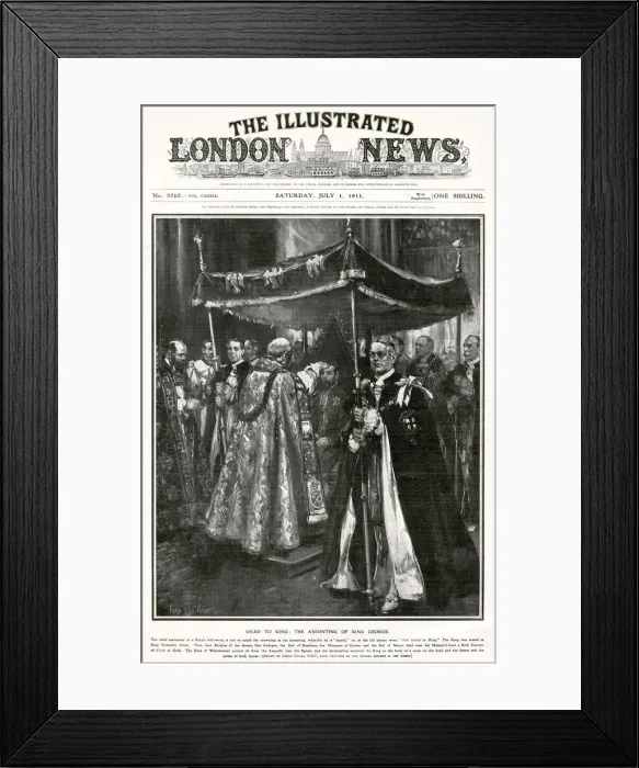 Framed Print : Coronation of George V - Anointing Framed Print : Coronation of George V - Anointing